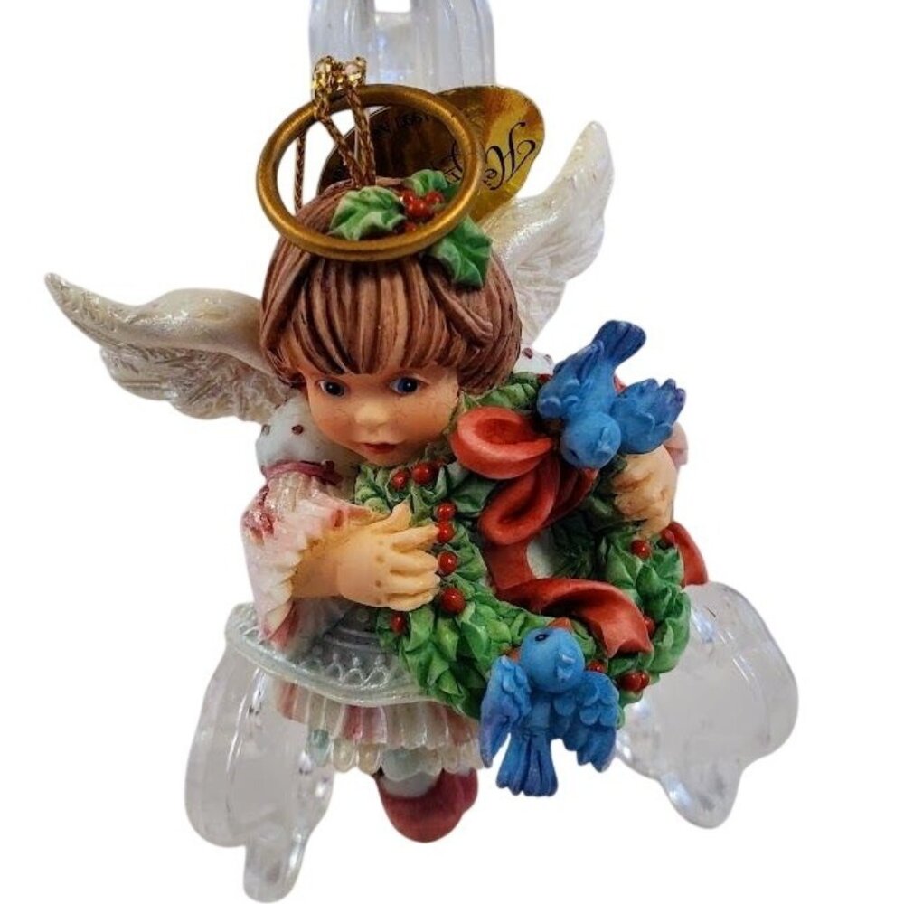 Ashton-Drake HollyDay Angel Ornament "Wishing You a Warm Welcome" GG Santiago 97